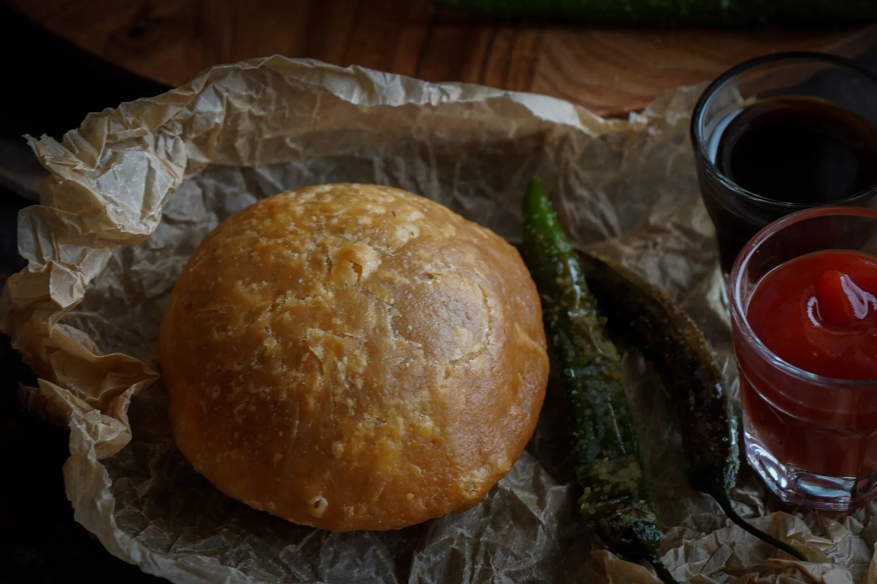 Kachori, a deep fried Indian snack, served fresh