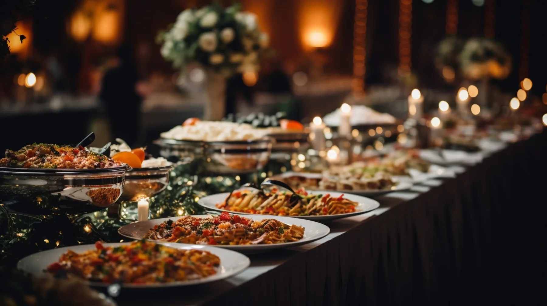 Raj's Corner Indian catering platters served at a Newcastle event