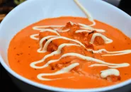 Butter chicken in a creamy tomato gravy