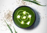 Palak paneer, cottage cheese in creamy spinach